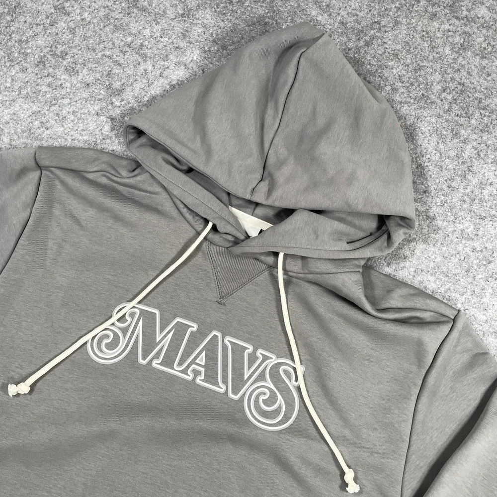Nike Dallas Mavericks Hoodie XL Tall Gray City Edition Standard Issue Dri-FIT